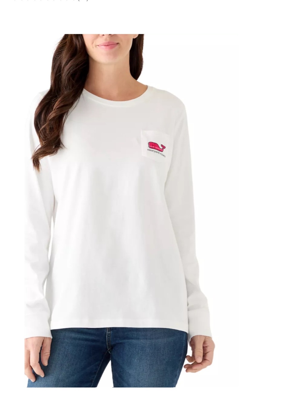 Vineyard Vines Long Sleeve Party Plaid Whale Pocket Tee Small NWT
